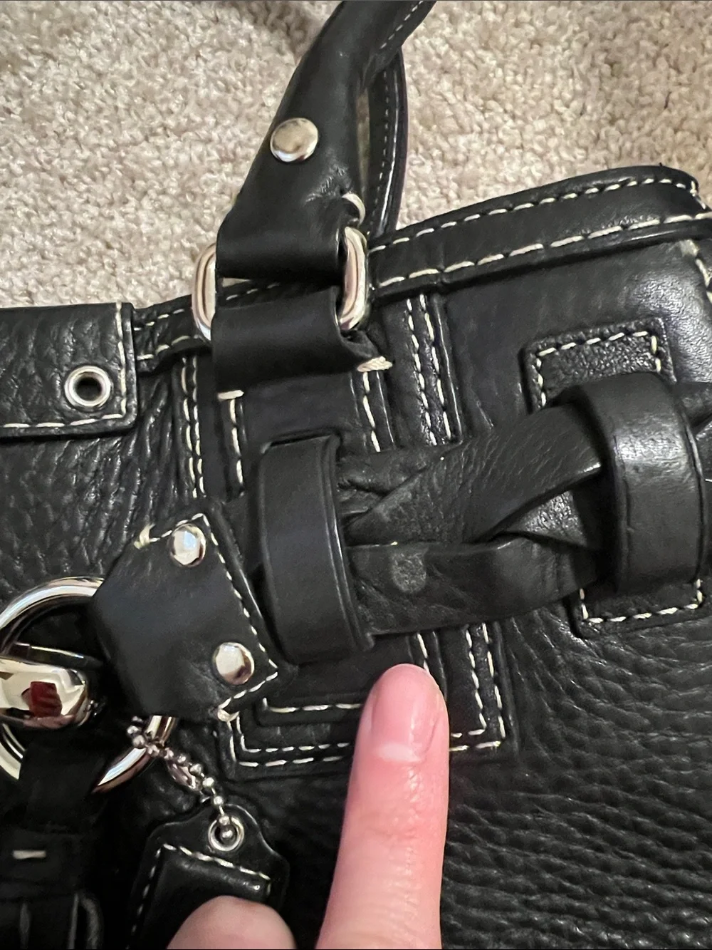 Coach shoulder bag-  black